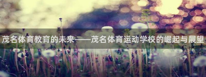 一竞技官网下载平台是正规平台吗知乎：茂名体育教育的未