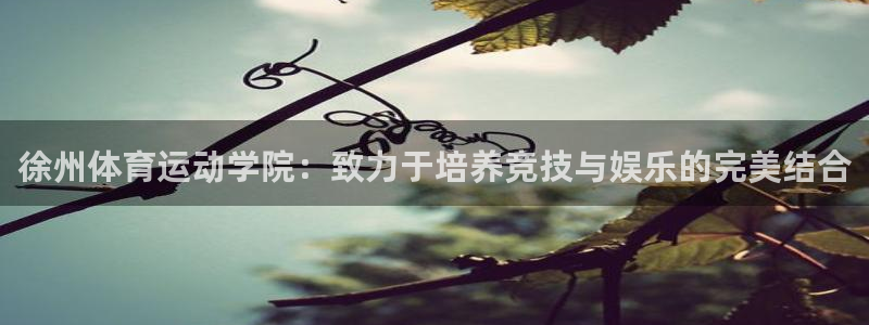 一竞技官网下载招商电话是多少号码：徐州体育运动学院：致力于培