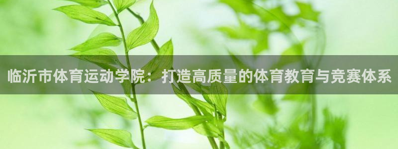 一竞技官方正版app娱乐：临沂市体育运动学院：打造高质量的体