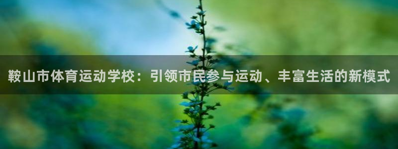 一竞技官网下载软件：鞍山市体育运动学校：引领市民参与运动、丰